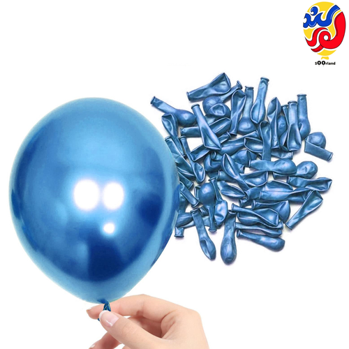 بادکنک 6 اینچ آبی کروم