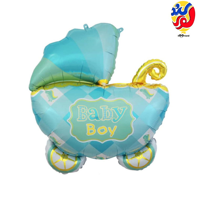 بهترین قیمت و خرید بادکنک فویلی طرح کالسکه پسر | فروشگاه سورلند