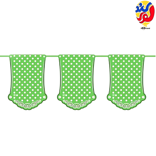 ریسه تم خالدار سبز