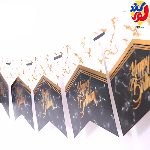 ریسه تولد تم گرانیتی رنگ مشکی