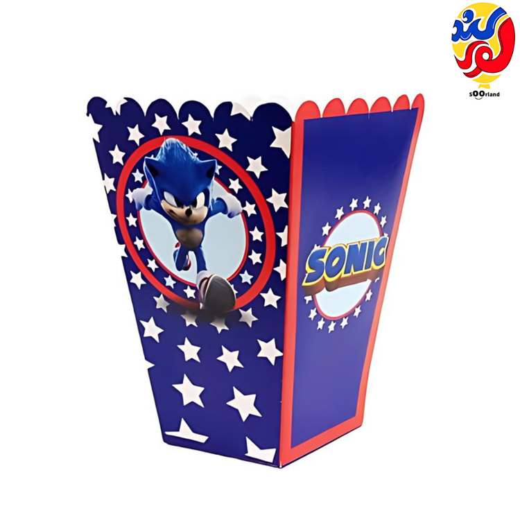 بهترین قیمت و خرید ظرف پاپ کورن تم سونیک 10 عددی | فروشگاه سورلند