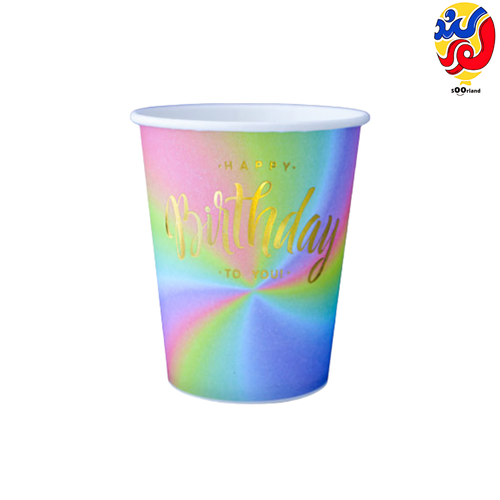 بهترین قیمت و خرید لیوان تم طلاکوب هپی آبنباتی 10 عددی | فروشگاه سورلند