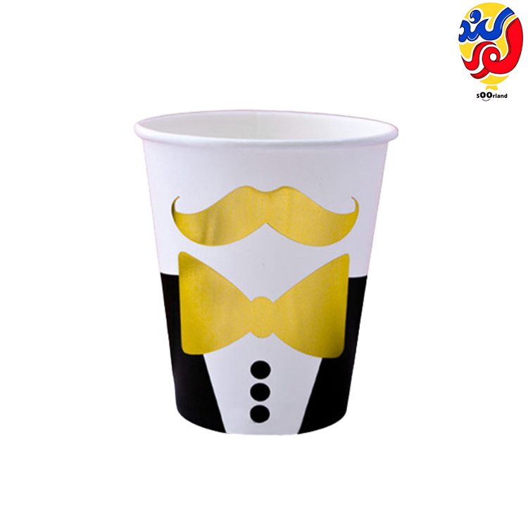 بهترین قیمت و خرید لیوان تم طلاکوب هپی جنتلمن 10 عددی | فروشگاه سورلند