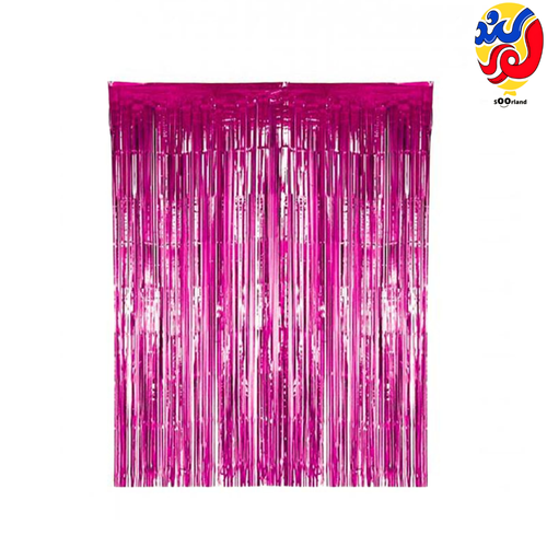 پرده تزئینی متالایز صورتی