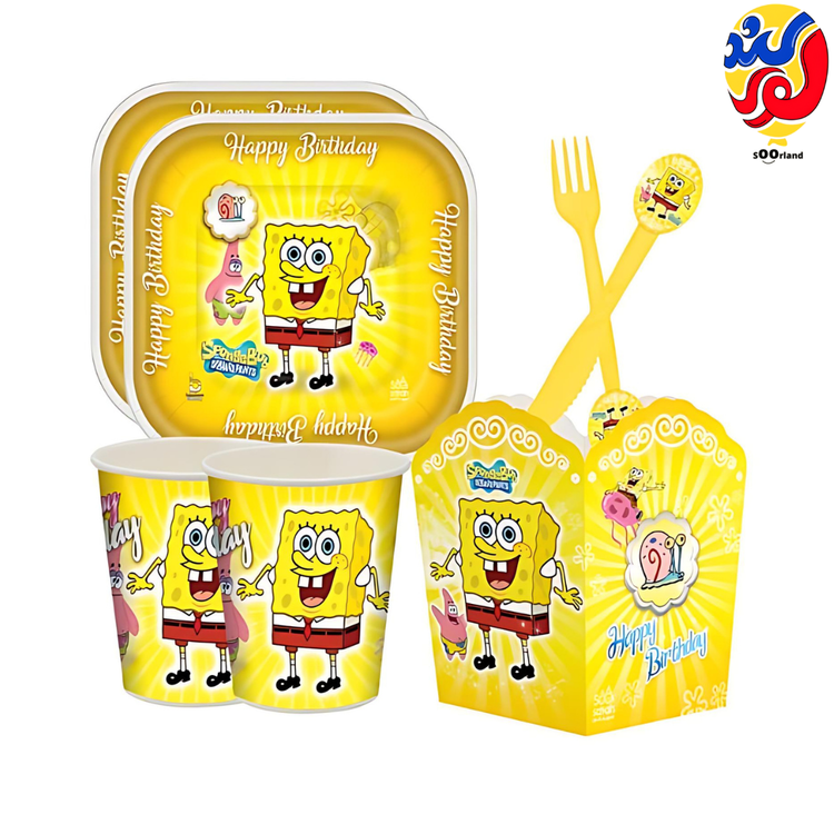 بهترین قیمت و خرید پکیج تولد تم باب اسفنجی 10 نفره | فروشگاه سورلند