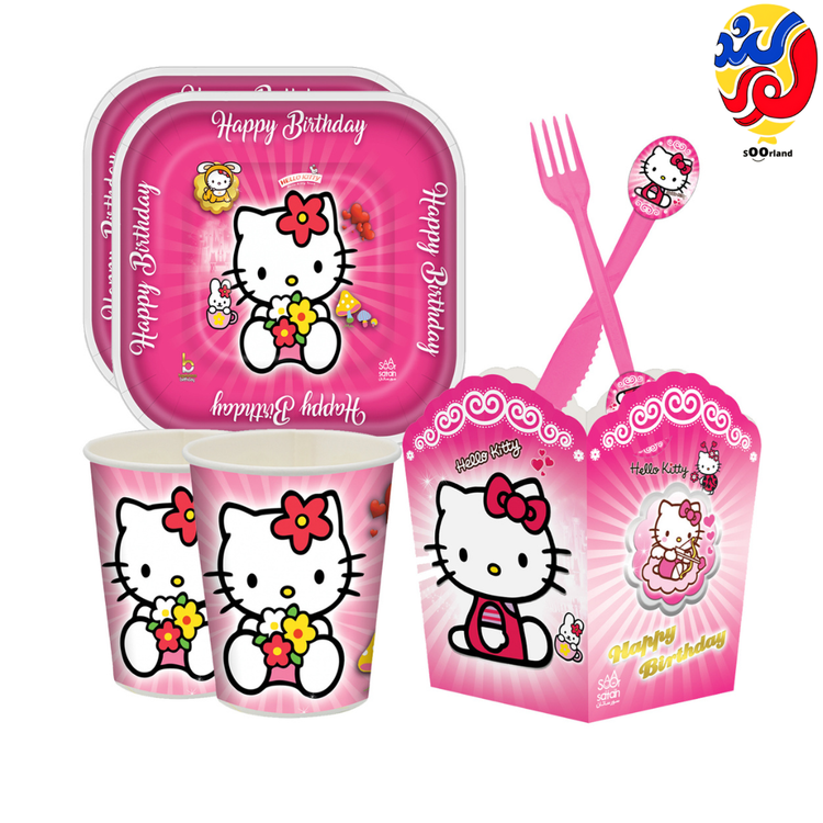 بهترین قیمت و خرید پکیج تولد تم کیتی 10 نفره | فروشگاه سورلند
