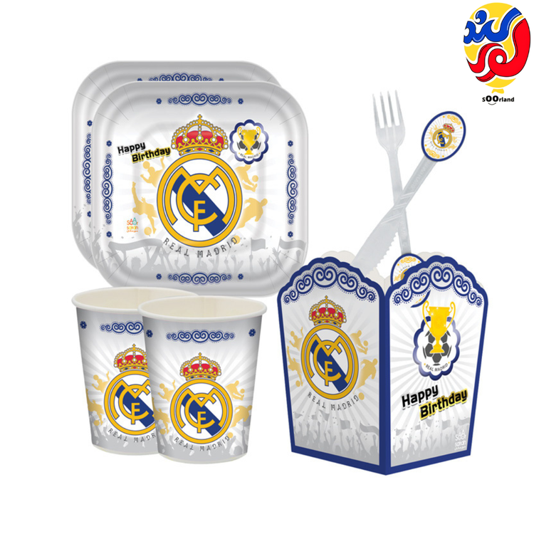 بهترین قیمت و خرید پکیج تولد تم رئال مادرید 10 نفره | فروشگاه سورلند