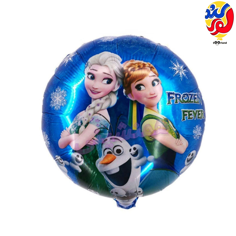 بهترین قیمت و خرید بادکنک فویلی گرد طرح فروزن | فروشگاه سورلند