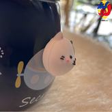 ماگ گربه برجسته سیلکونی مدل فضانورد