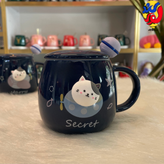 ماگ گربه برجسته سیلکونی مدل فضانورد