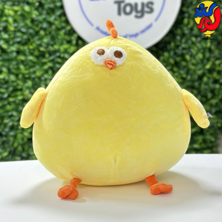 عروسک جوجه تپل و چشم قلمبه ای 25 سانتی متر