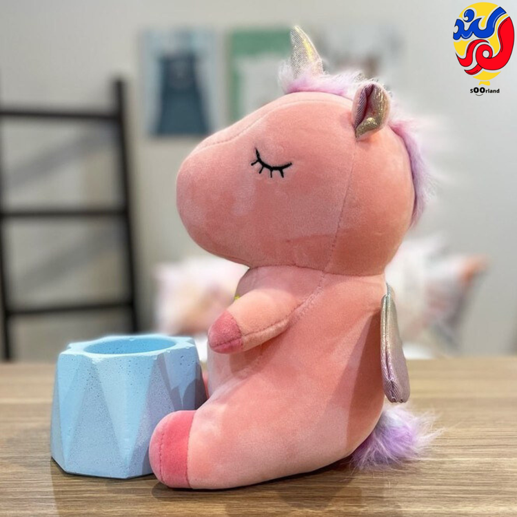 عروسک یونیکورن بالدار 32 سانتی