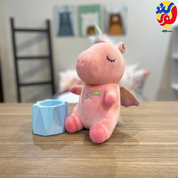 عروسک یونیکورن بالدار 32 سانتی