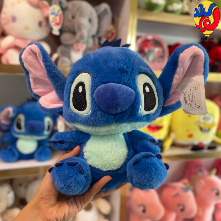 عروسک استیچ چشم اکلیلی آبی 24 سانتی متر