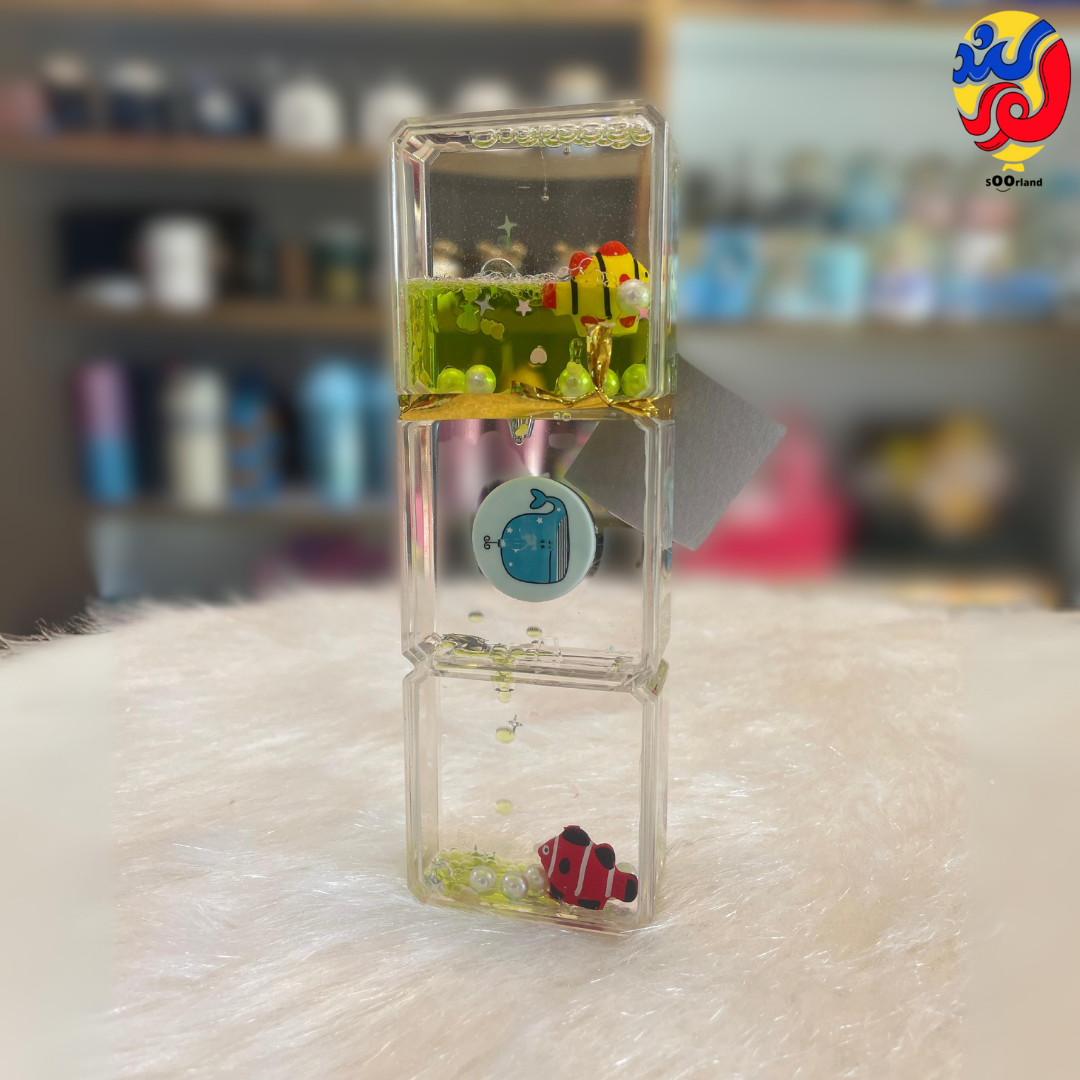 ساعت شنی مدل ژله ای طرح ماهیو مروارید