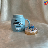 ماگ سرامیکی درب دار ام اند ام آبی
