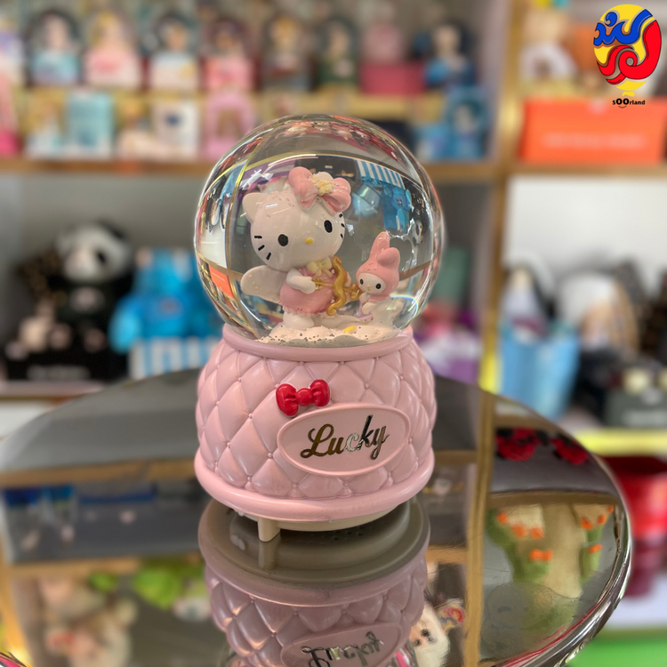 گوی موزیکال پمپی سایز بزرگ خارجی طرح کیتی و ملودی