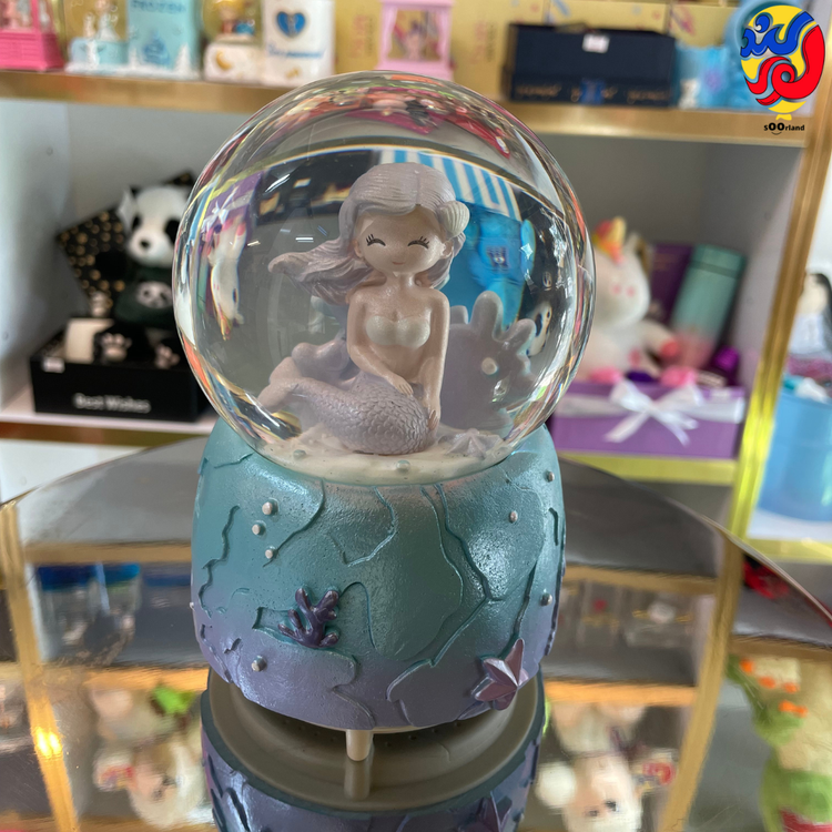 گوی موزیکال پمپی سایز بزرگ خارجی طرح پری دریایی