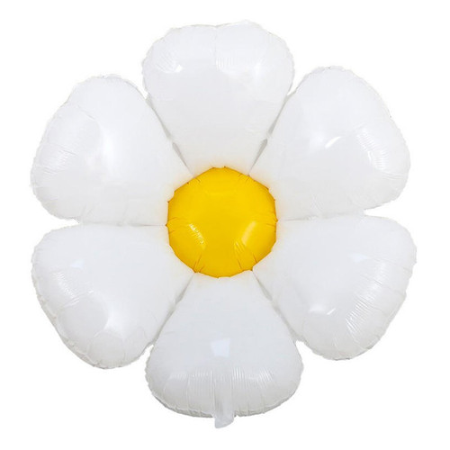 بادکنک فویلی طرح گل بابونه