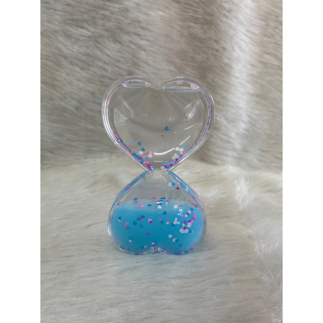 ساعت شنی (ژله ای) طرح قلب-آبی