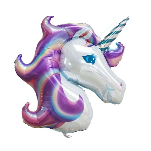 بادکنک فویلی طرح تک شاخ