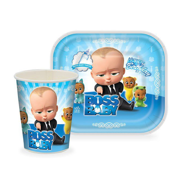 ست زیردستی و لیوان تم بچه رئیس