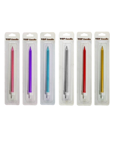 شمع قلمی تکی متالیک