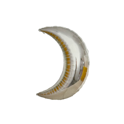 بادکنک فویلی ماه نقره ای