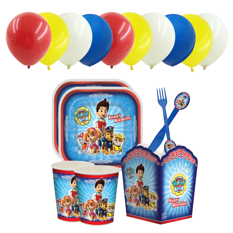 پک بادکنک و لوازم تولد تم سگ های نگهبان