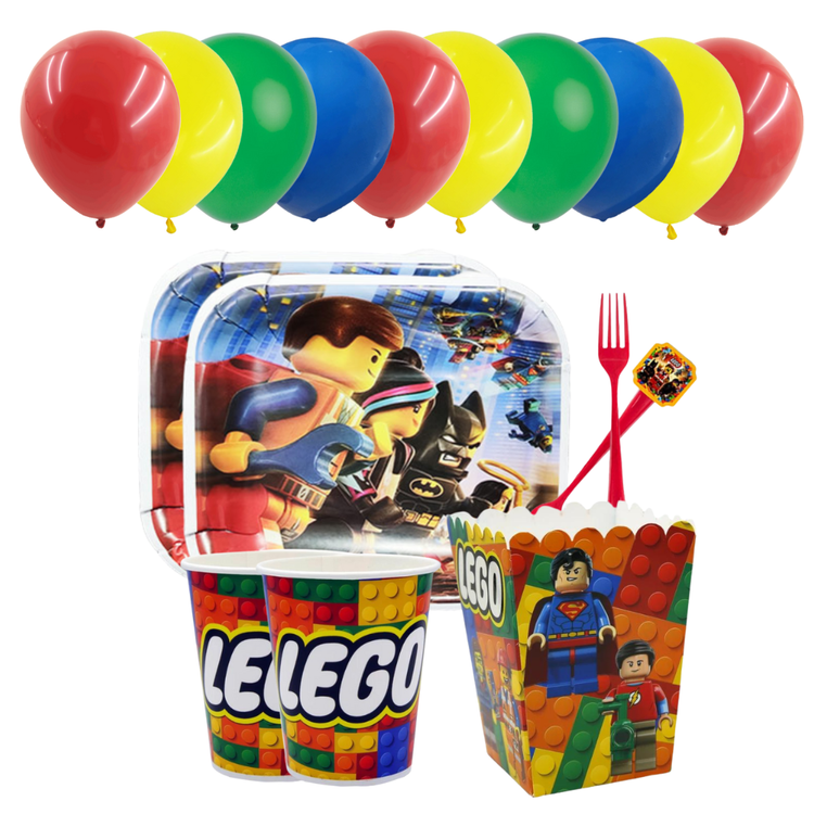 پک بادکنک و لوازم تولد تم لگو
