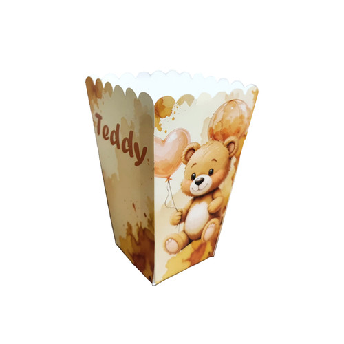 ظرف پاپکورن تولد تم تدی