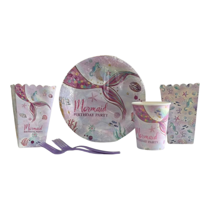 پک 10 نفره تولد تم پری دریایی