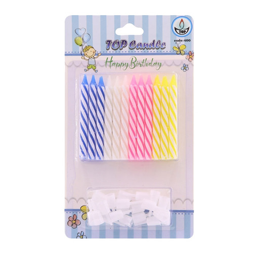 شمع تولد پایه دار ریز 24 تایی