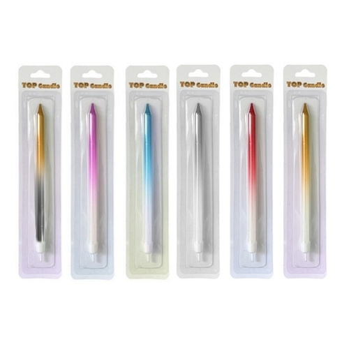 شمع مدادی تکی دو رنگ