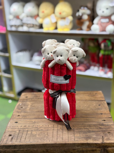 دسته گل خرسی مدل بوکت تدی